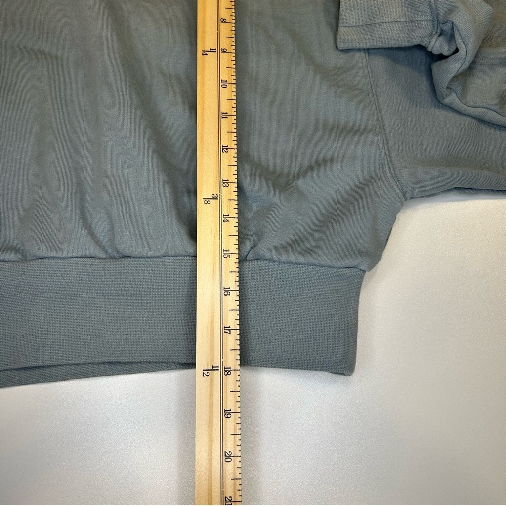 Aritzia TNA Blue Airy AF Fleece Cropped Hoodie Women’s Size Medium - Picture 10 of 10
